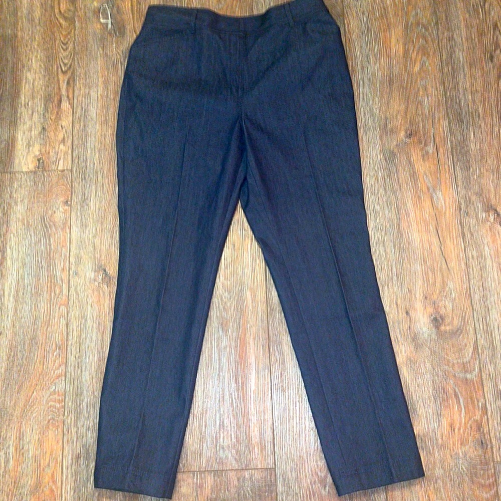 Brooks Brothers Women's High Rise Straight Leg Jeans Dark Navy